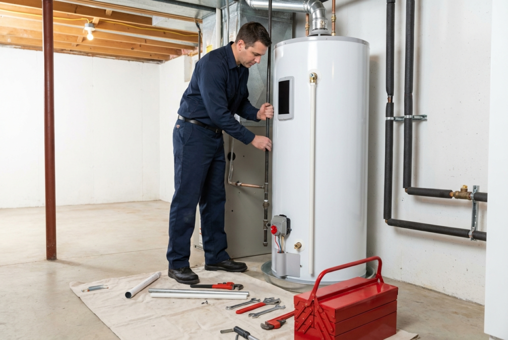 Professional water heater replacement and installation service in St. Louis