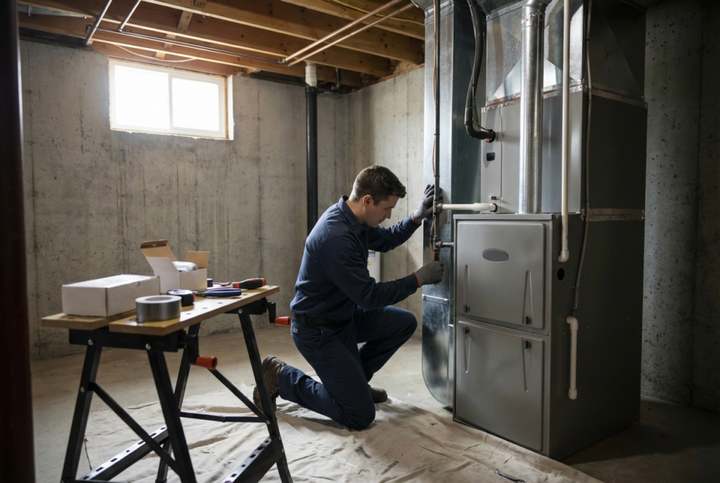 80% Efficiency Furnace Installation in Oakville