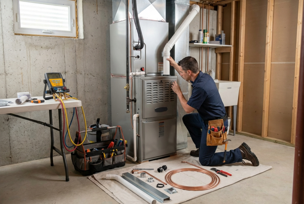 High-Efficiency Furnace Installation in Oakville