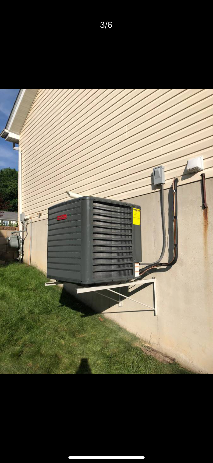 AC installation by Liberty Heating Cooling and Plumbing
