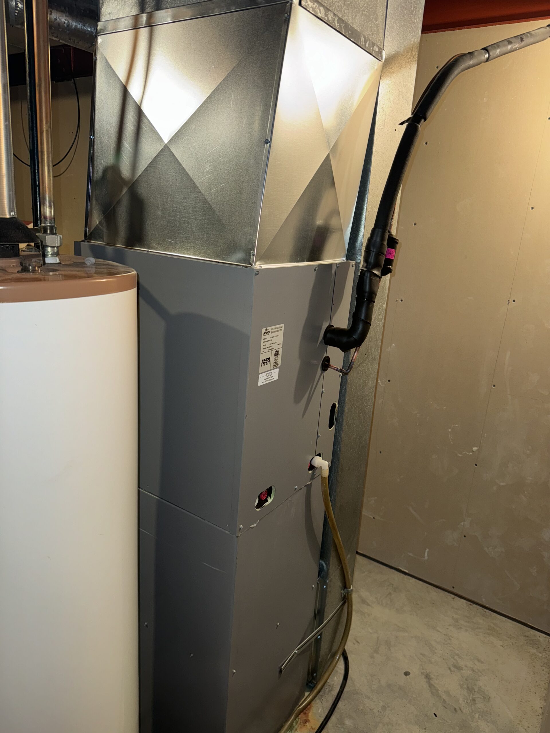 Furnace installation by Liberty Heating Cooling and Plumbing