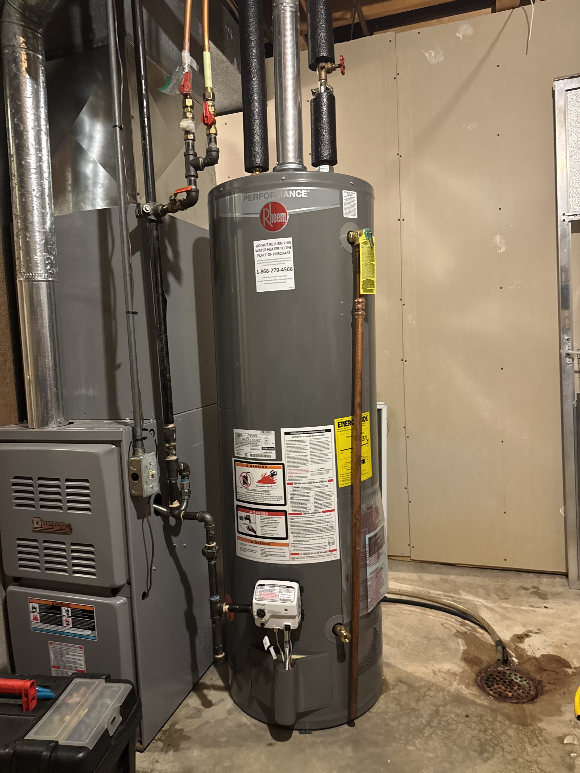 Water heater installation by Liberty Heating Cooling and Plumbing