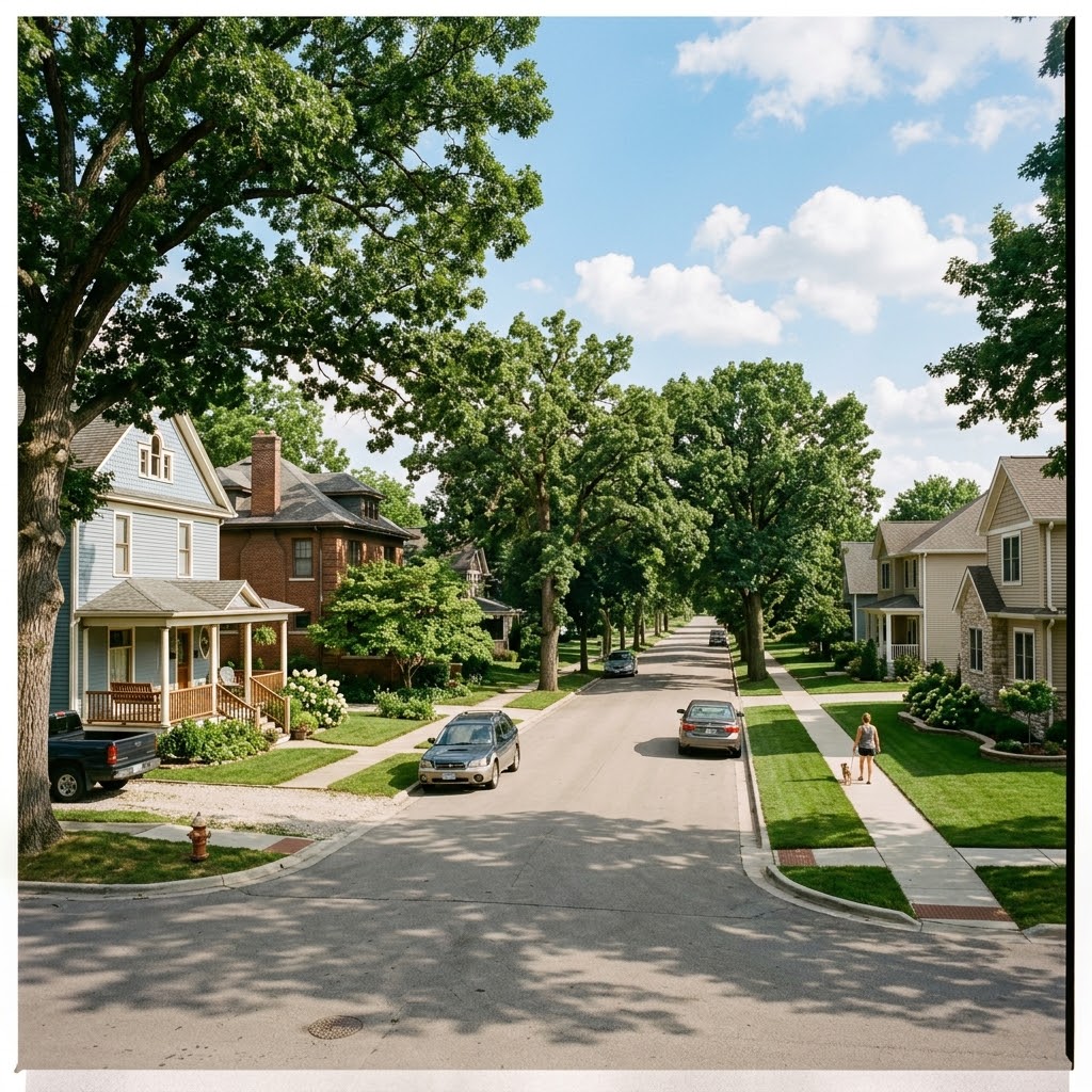 AC repair near Waterloo High School in Waterloo IL, residential neighborhood